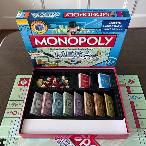 NEW Monopoly MEGA Edition Board Game - Family Fun Game Night Kids & Adults - Picture 5 of 8